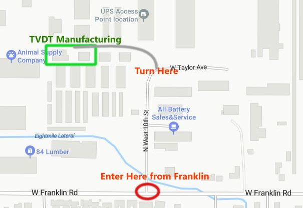 Treasure Valley Doors and Windows Map